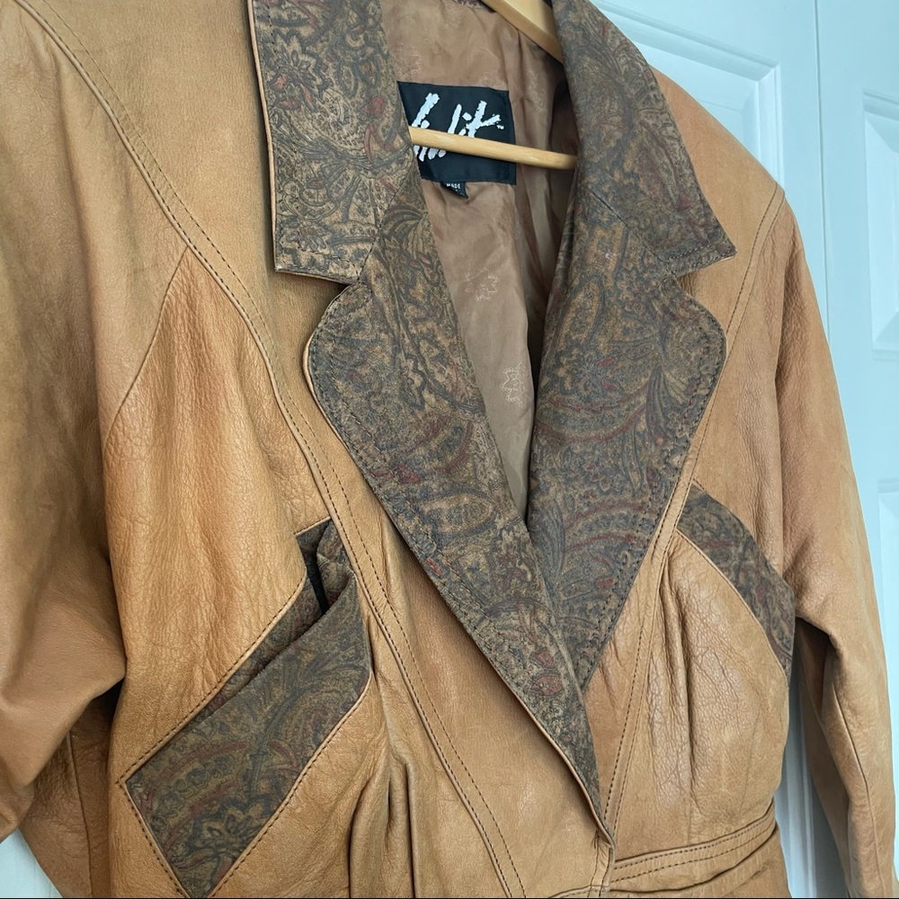 Vintage Winlet Authentic Leather Bomber Jacket